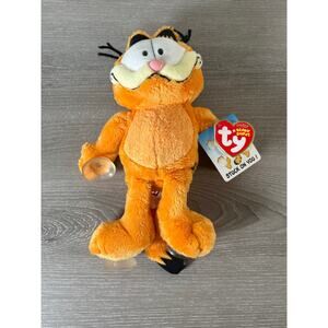 Garfield- Beanie Baby- "Stuck on You!"- W/ Window Suction Cups- 2006- NWT